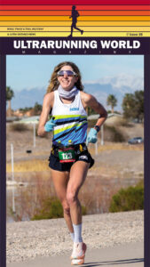camille herron on the cover of ultrarunning world magazine issue 38